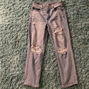 Light wash boyfriend jeans, American Eagle